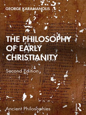 cover image of The Philosophy of Early Christianity